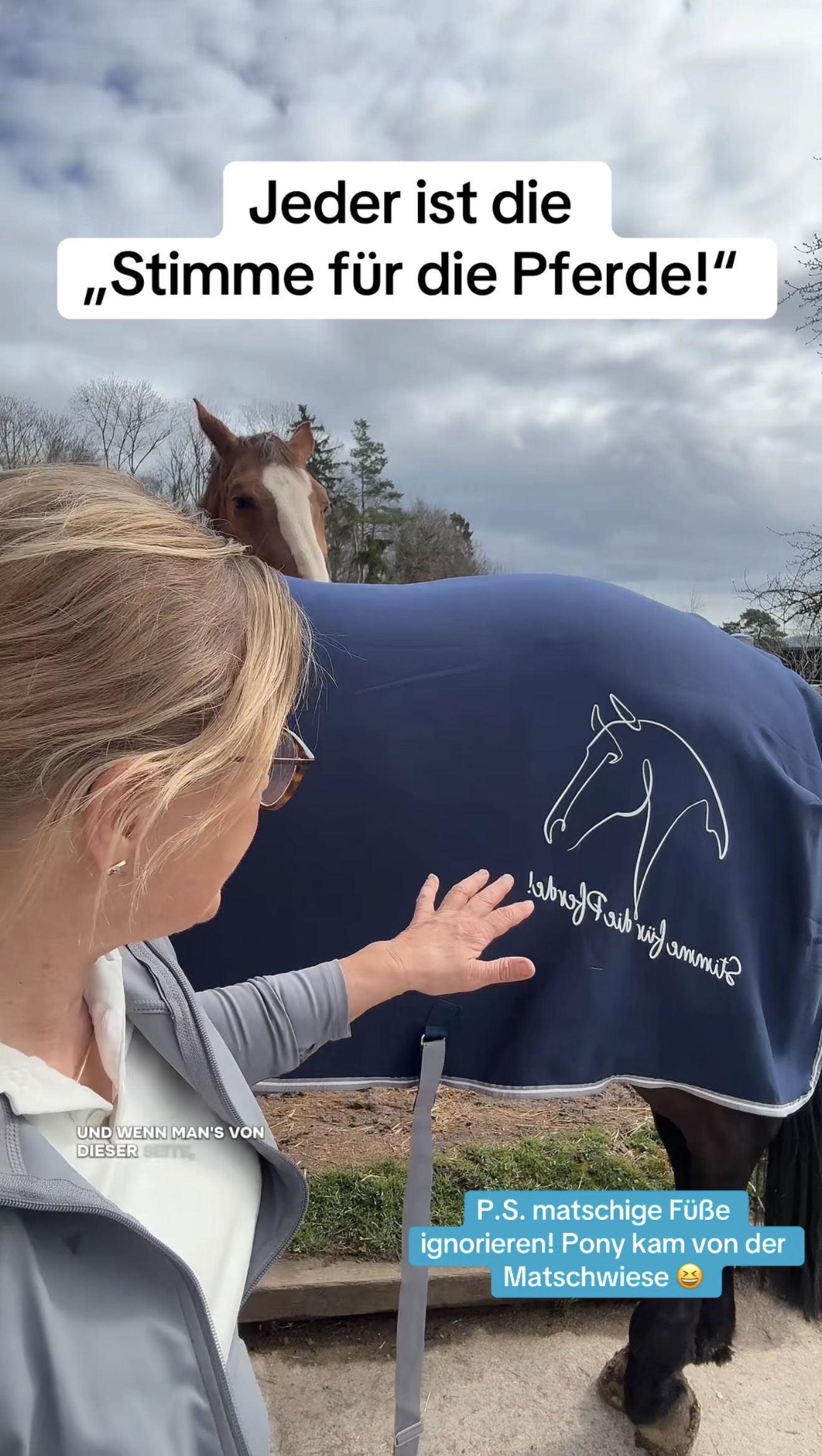 Abschwitzdecke "Stimme für die Pferde!"